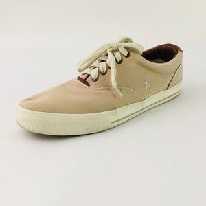 POLO Ralph Lauren Vaughn Mens Tan Canvas Shoe 12D